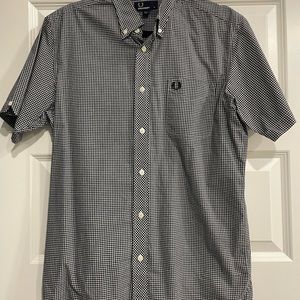 Fred Perry short sleeve button down shirt